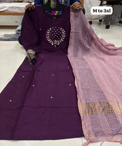 จีนนเดอร์มุสลินจากนักออกแบบคุณภาพพรีเมี่ยมดีไซน์พิเศษจากผู้ผลิต Kurti dupatta - Product Image 4