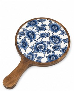 Handcrafted for Wood Enamel Print Modern Luxury Serving Platter Set <b>Decorative</b> Tray Board Rolling Pin Christmas <b>Kitchen</b> Gift - Product Image 6