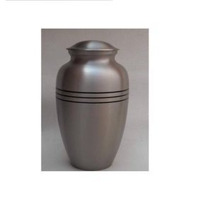 Urne en métal en aluminium faite à la main pour cendres commémoratives adultes Urne de crémation multicolore pour restes humains fabriquée en Inde - Product Image 1