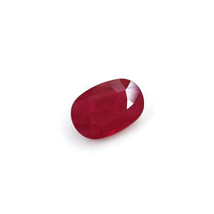 Rubis naturel non traité du Mozambique de 4,05 carats, taille ovale facettée, qualité supérieure, pierre précieuse rouge et rose, taille personnalisable, traité thermiquement - Product Image 3