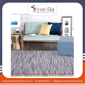 พรมปูพื้นทำมือวัสดุปอกระเจา100% ดีไซน์คลาสสิกทรงสี่เหลี่ยมผืนผ้า - Product Image 6