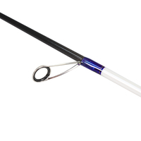 Caña de Pescar EGI de Carbono de Alta Resistencia Blanca 30T, Acción Media Rápida, 2.4m/2.6m, para Pesca de Calamar y Pulpo, Jigging con Flotador