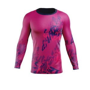 Camiseta de Compresión Deportiva para Hombre, Personalizada al por Mayor, Elástica, de Secado Rápido, Manga Corta, para Correr, Baloncesto, Fitness, Protección contra Rozaduras - Product Image 1