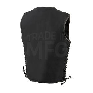 Chaleco de cuero para hombre de la mejor edición, decoración de botones de tela de punto de invierno de baja calidad diseñada para la demanda del cliente - Product Image 6