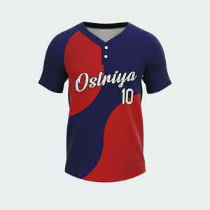 Camiseta de Softbol Sublimada Personalizada, Camisetas de Béisbol Personalizadas para Hombre y Mujer, Uniforme Deportivo 3D con Nombre, Número y Diseño de Dos Botones - Product Image 5