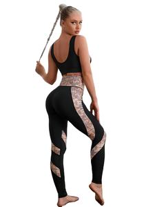 สปอร์ตบราและกางเกงโยคะสปอร์ตปรับแต่งได้ดีไซน์ใหม่มีโลโก้ - Product Image 4