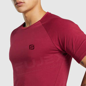 Camiseta Deportiva de Cuello Redondo para Hombre, Talla Grande, Personalizada, de Algodón/Poliéster, 220g, Transpirable y de Secado Rápido, Fabricante OEM - Product Image 6