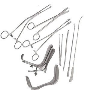 Juego básicos de instrumentos quirúrgicos de ginecología DNC Fuente de alimentación manual Paquete de acero inoxidable de 9 piezas - Product Image 1