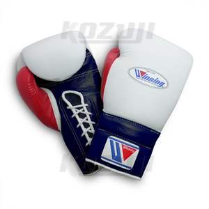 Gants de boxe en cuir de vachette personnalisables de haute qualité Choix du gagnant avec logo personnalisé et toutes les options de couleur en Oz - Product Image 1