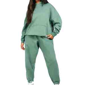 Survêtement Jogging Survêtement Femmes Survêtement Respirant Vente en Gros OEM Survêtement Femme Survêtement 2 Pièces À Capuche Pantalon Ensemble - Product Image 1