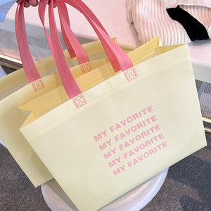 Dễ thương tái sử dụng sinh thái thân thiện sang trọng PP không dệt vải Tote Túi mua sắm với tùy chỉnh in logo - Product Image 4