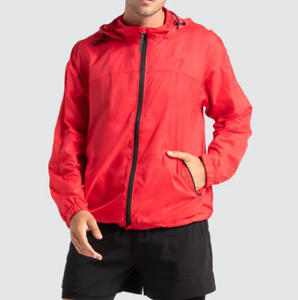 Chaqueta cortavientos impermeable con logotipo personalizado para hombre y mujer Chaqueta de exterior de talla grande para hombre con protección contra el viento y el agua - Product Image 5