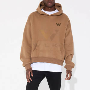 Vente en gros de sweats à capuche respirants à épaules tombantes pour hommes avec logo personnalisé motif solide col à capuche pour l'hiver - Product Image 2