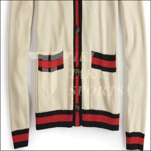 Cardigan Homme Nouvelle Collection Respirant Anti-Plis Col V Manches Longues Coupe Droite Laine/Nylon Bouton Unique Motif Patchwork Dentelle Hiver - Product Image 6