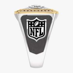 Bague en alliage de moissanite New York Jets Championship, entièrement personnalisée, mode masculine, bicolore, personnalisable, collège, classe, hip - Product Image 3