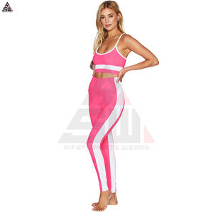 Conjunto de Yoga de Cintura Alta para Mujer, Talla Grande, Color Sólido, Personalizado, Ropa Deportiva para Gimnasio, Secado Rápido - Product Image 2
