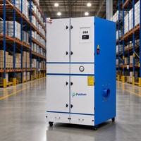 Collecteur de poussière industriel à cartouches pour la collecte de sciure de bois, machine de filtration à nettoyage par jet pulsé à haut débit d'air