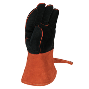 Gants de sécurité thermiques pour soudage, résistants au feu et à la chaleur, en cuir de vachette, pour travaux industriels en extérieur, fournisseur OEM - Product Image 3