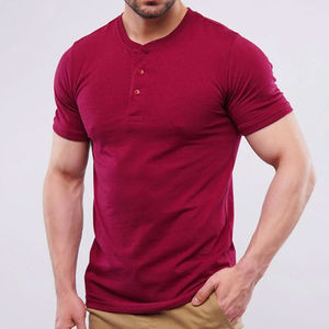 Venta al por mayor de los hombres de ajuste regular de secado rápido ecológico transpirable camiseta logotipo personalizado impreso manga corta al aire libre de algodón de punto - Product Image 1