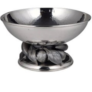 Diseño hecho a mano Servidor de frutas redondeado Tazón de coco Decoración de mesa Elegante incrustaciones de hueso Acabado Soporte de madera - Product Image 5