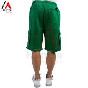 Hamza Apparels-Pantalones cortos holgados de algodón y poliéster hechos a medida para hombre - Product Image 4