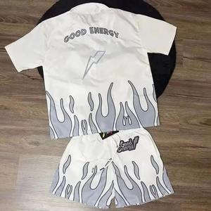 ชุดกางเกงขาสั้น2ชิ้นสำหรับผู้ชายชุดกางเกงขาสั้นเสื้อพิมพ์ลายระบายอากาศได้โลโก้ออกแบบได้ตามต้องการฤดูร้อน - Product Image 6