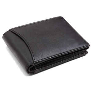 Minimalist <b>Brown</b> Genuine Leather <b>Wallet</b> for <b>Men</b> With Customization Services - Product Image 4