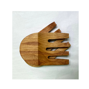 Real Wood <b>Hand</b> Handle Serving Salad Spoon Wooden Salad Servers Spoon and Hot Sale Product - Product Image 3