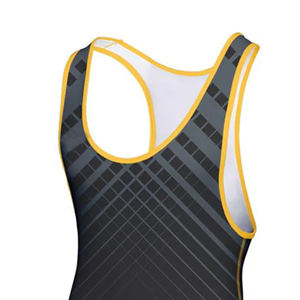 Vêtements de sport 100% polyester tissu fait singulet de lutte à vendre nouveauté singulet de lutte sur mesure - Product Image 4