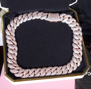Luxury Rose Gold Plated Moissanite Pendant <b>Necklace</b> for Men Custom 925 <b>Sterling</b> <b>Silver</b> Iced Hip Hop Jewelry Gift - Product Image 4