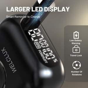 Rasoir électrique rechargeable sans fil pour hommes, rasoir à lames flottantes pour usage humide/sec, écran LED, double vitesse, étanche IPX7, rasoir pour barbe - Product Image 5