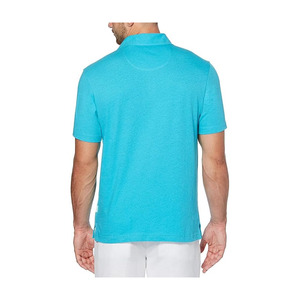 Polo à manches courtes pour homme, couleur unie, coton piqué, tricoté, respirant, vêtements décontractés - Product Image 2