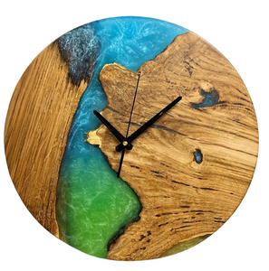 Personalized Wood And Resin Wall <b>Clock</b> Decorative Item Functional wall art <b>clock</b> for Home And Office Wall Decor item - Product Image 2
