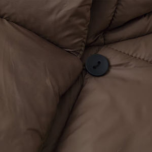 Nouvelle veste matelassée respirante et chaude à capuche, à la mode, avec ceinture à nouer, à manches longues et capuche amovible, collection Automne/Hiver 2026 - Product Image 5