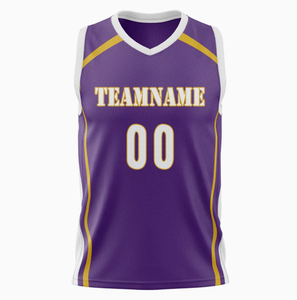 Uniformes de basket-ball personnalisés de haute qualité Tops imprimés à la mode pour hommes et jeunes Ssets de basket-ball - Product Image 4