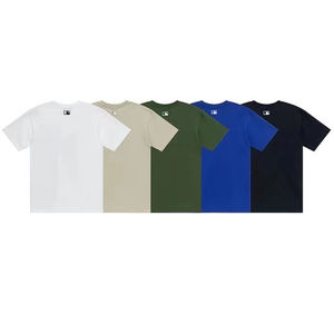 T-shirt brodé t-shirts à col ras du cou personnalisés avec logo t-shirt personnalisé pour hommes 100% coton - Product Image 6