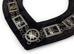 Collier de chaîne de Grande Loge maçonnique personnalisé Regalia Maçonnic Past Master Blue Lodge Chain Collar - Product Image 2