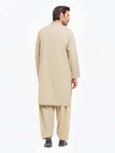 Salwar Kameez Classique pour Hommes Pakistanais, Vêtement Islamique Traditionnel pour le Bureau, Usage Quotidien et Jumma, Marque Personnalisée - Product Image 4