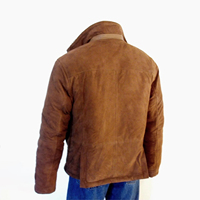 Veste en daim de mouton marron Longmire pour homme, imperméable, chauffante, à séchage rapide, respirante, veste de travail, design personnalisé, haute qualité