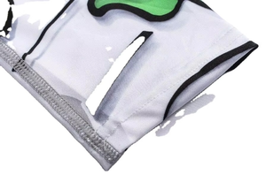 Rashguard de compresión de poliéster de manga larga para hombre, con estampado personalizado de calavera blanca y verde, de secado rápido, para BJJ, al por mayor - Product Image 5