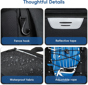 Sac à dos de baseball et softball antivol et imperméable avec compartiment à chaussures et support de casque pour entraînement en extérieur et pratique d'équipe - Product Image 2