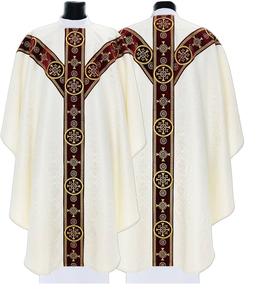 Venta al por mayor de gran tamaño Iglesia vestimentas casulla vestidos OEM servicio personalizado vestido largo vestimentas Batas - Product Image 4