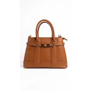 Structured Handbag in Genuine Dollaro Leather - Made in <b>Italy</b> - Art. 26090 - Product Image 1