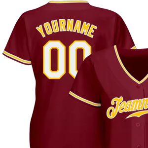 Maillots de baseball et de softball unisexes pour adultes en polyester, personnalisables par l'OEM, entièrement personnalisables, uniformes de sport, tailles plus grandes - Product Image 4