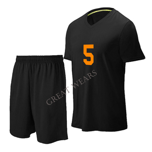 Camiseta de voleibol de poliéster rojo Unisex de la mejor calidad, ropa de voleibol de secado rápido, kits de uniformes de voleibol rojo Unisex - Product Image 1
