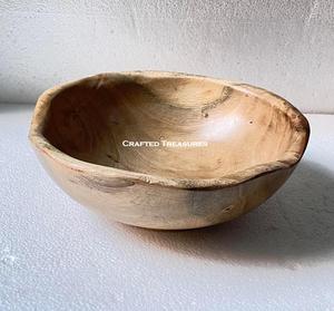 Prix de gros Grand bol de service en bois d'acacia de haute qualité pour les salades de fruits Bol de service décoratif pour la maison - Product Image 1