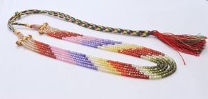 Collier en perles de jade géométriques multicouches en acrylique fait main, bijoux tendance pour unisexe, cadeau tendance à bas prix - Product Image 4