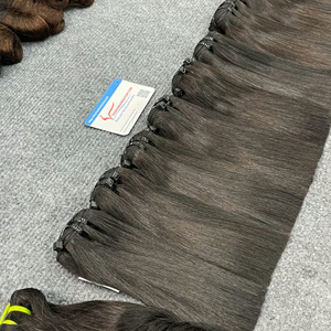 Hot 100% Raw Extensiones de cabello humano vietnamita Mejor calidad Hueso Recto Trama Cabello Bdle Estilo de onda Cabello virgen Precio saludable - Product Image 3