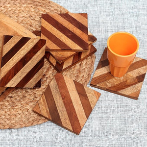 Accessoires de table à manger pour la maison de caboteur en bois de conception carrée admirable pour une utilisation dans les hôtels et les restaurants au prix le plus bas - Product Image 2