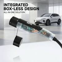 Chargeur EV portable 7kW 32A Type 2, câble de charge pour véhicule électrique, niveau 2, contrôle intelligent par application, fabricant standard mondial
